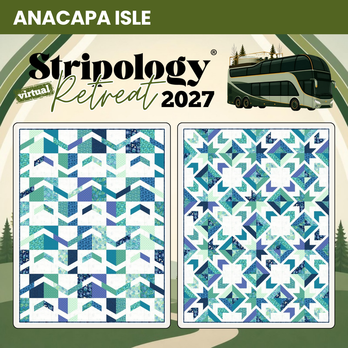 Britt and Audrey quilts in Anacapa Isle