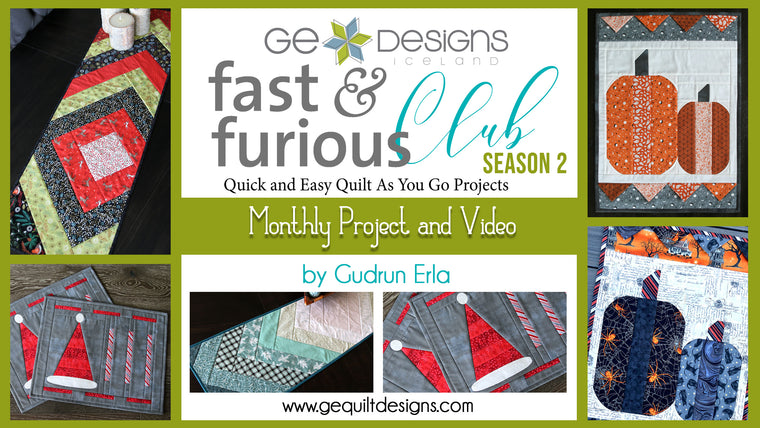 Fast & Furious Club SEASON 2 - 9 MONTHS QAYG pattern & video class Pattern GE Designs