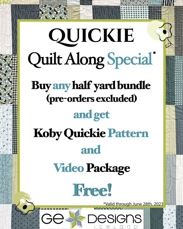 Koby Quickie Quilt Along!