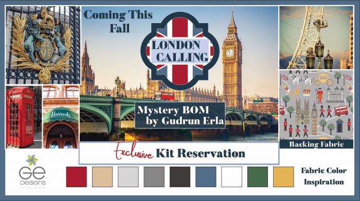 Reserve Your London Calling Mystery BOM Fabric Kit!