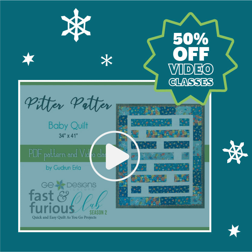 Quilt As You Go Patterns + Video Classes on Sale