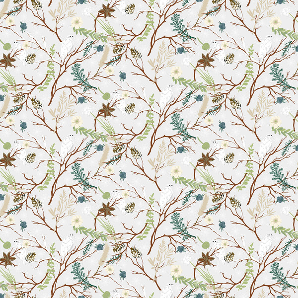 Nordic Solstice Birch Grove Chalk - 108" Wide Backing Fabric - 10640-L - 3 YARD CUT - Andover Fabrics, quilting fabric