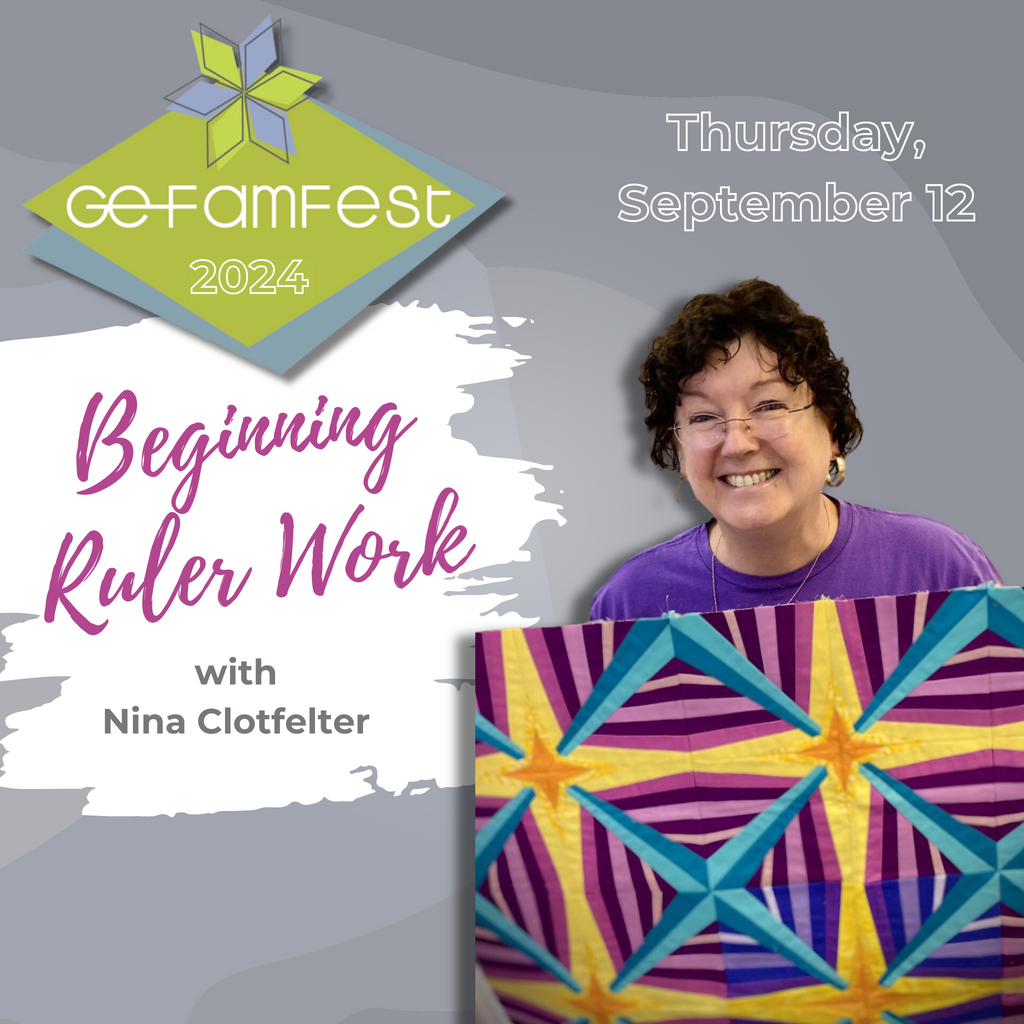 Beginning Ruler Work with Nina Clotfelter- September 12, 2024 Services GE Designs   