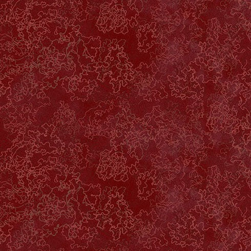 Heima Lichen Rhubarb A-1634-R, quilting fabric by Andover