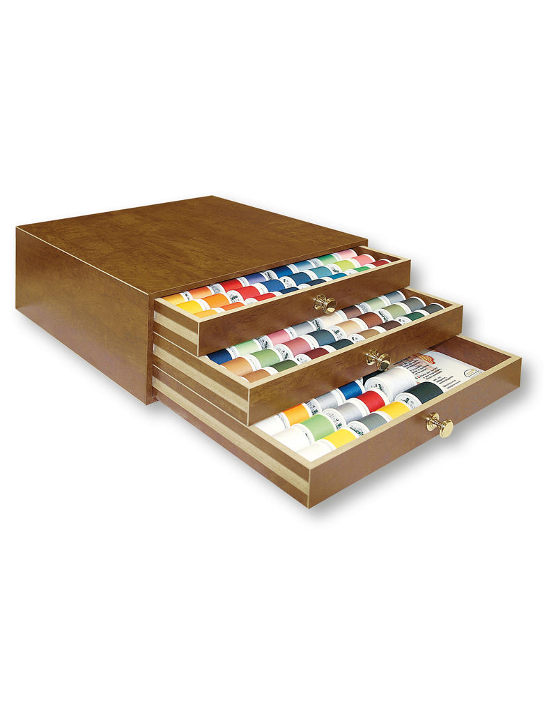 Aerofil 120 – 3 Drawer Treasure Chest, 182 400m and 12 100m Spools Thread Assortment Boxes Madeira Quilting Thread