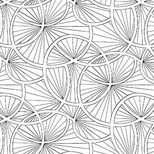 Abstract Lily White Black 23915-99 Fabrics Northcott   