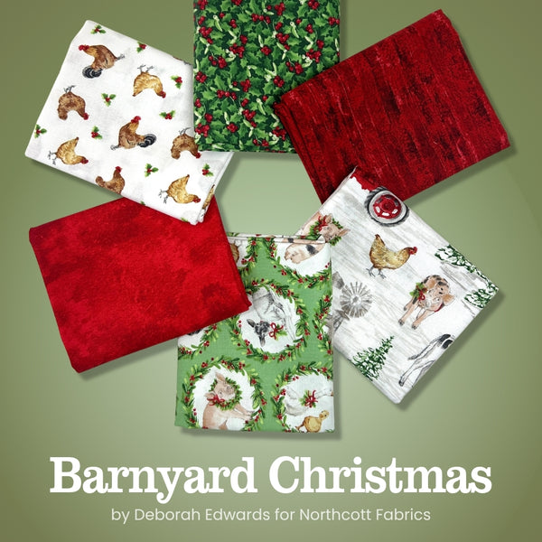 Barnyard Christmas Half Yard Bundle – GE Designs