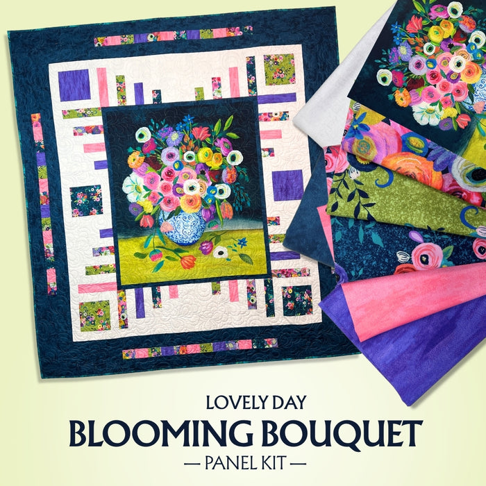Blooming Bouquet Panel Kit - Lovely Day Pattern - 74"x80"