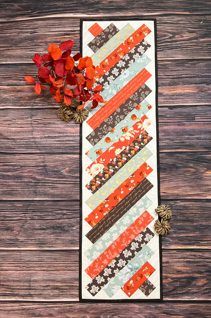 Boardwalk Table runner, a finished Quilt As You Go project