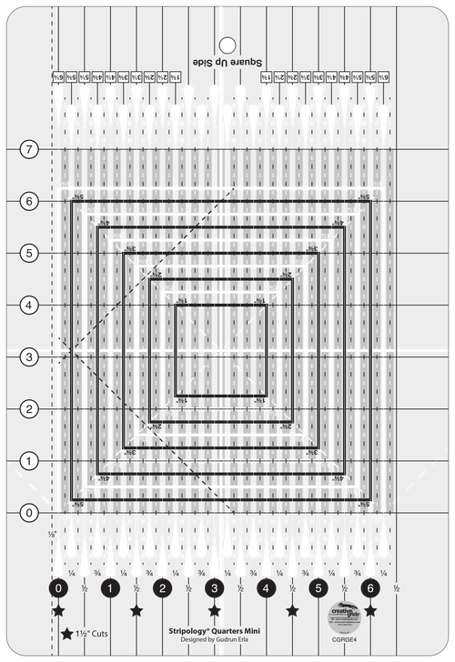 Stripology© Quarters MINI Ruler CGRGE4