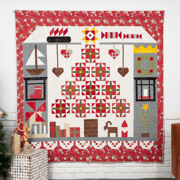 Christmas In Europe Block of the Month Quilt Program- Full Access with Video Tutorials, quilt pattern