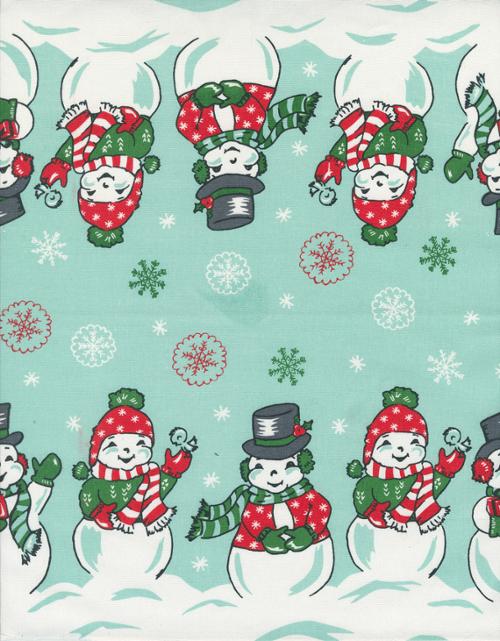 Classic Retro Toweling 16" Snowy Snowman 920-309 - 3-1/2 YARD Fabrics Moda Fabrics   