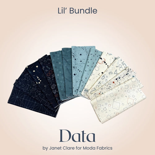 Data Lil' Bundle, multicolor quilting fabric by Moda Fabrics