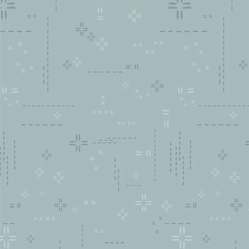 Decostitch Skyline Blue 717, quilting fabric by Art Gallery