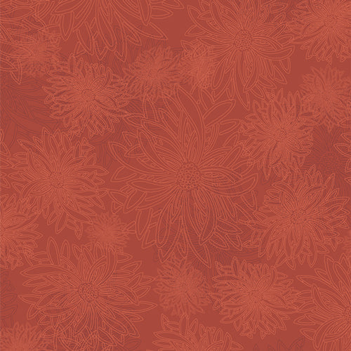 Floral Elements Victorian Brick 551, quilting fabric by Art Gallery