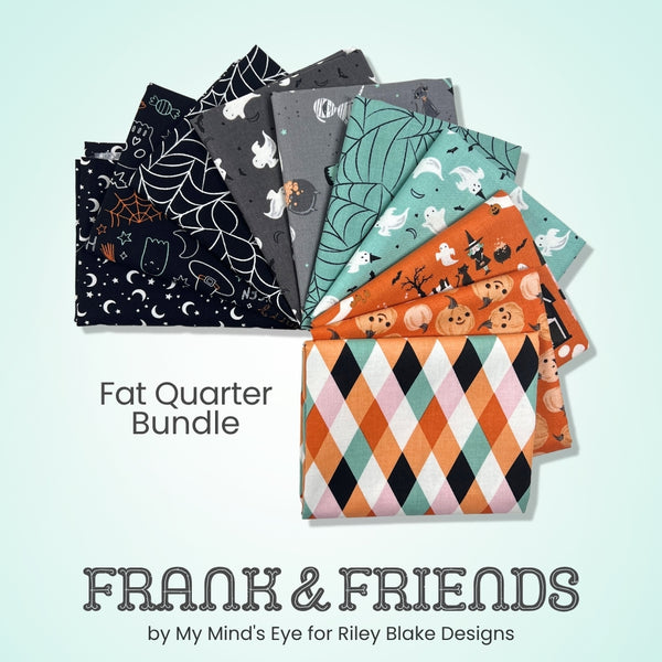 Frank and Friends Fat Quarter Bundle, quilting fabric by Riley Blake