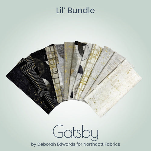 Gatsby Lil' Bundle, multicolor quilting fabric by Northcott