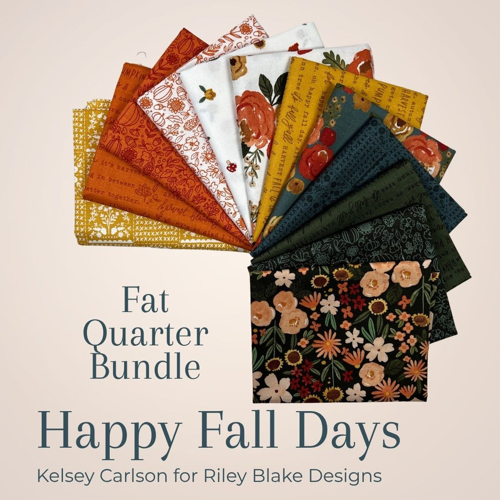 Happy Fall Days Fat Quarter Bundle Fabrics Riley Blake