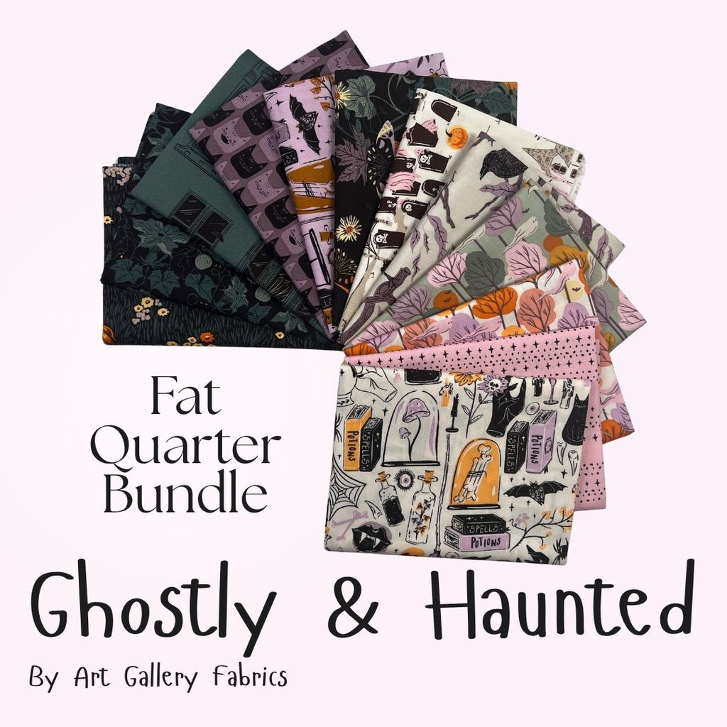 Ghostly and Haunted Fat Quarter Bundle Fabrics Art Gallery