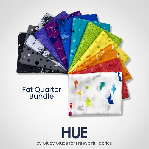 Hue Fat Quarter Bundle, quilting fabric by Free Spirit