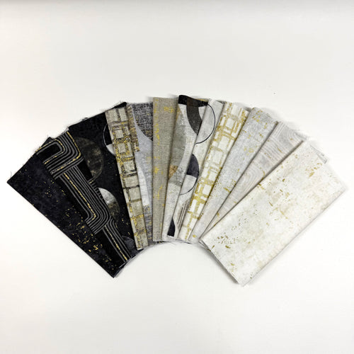 Gatsby Lil' Bundle, multicolor quilting fabric by Northcott Fabrics