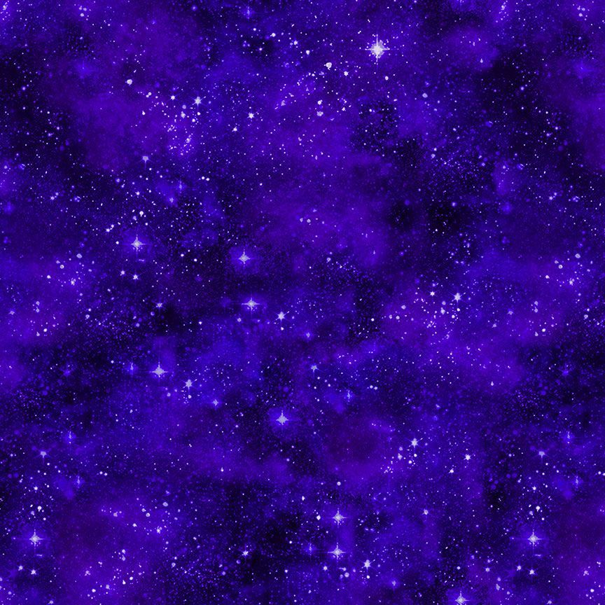 Starry Night Fantasy Purple CD1839 Fabrics Timeless Treasures   