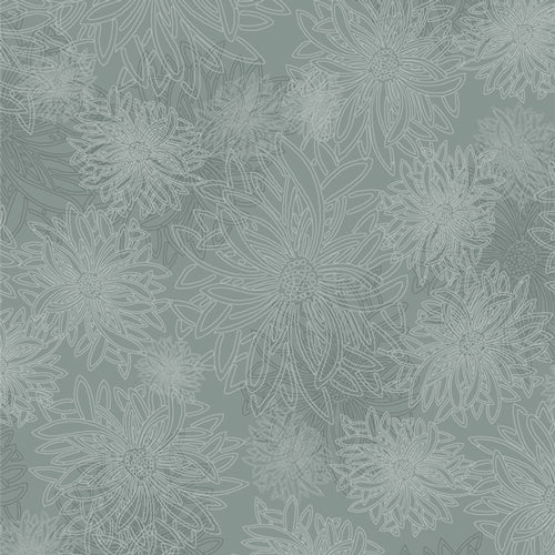 Floral Elements Jadeite FE555, quilting fabric by Art Gallery