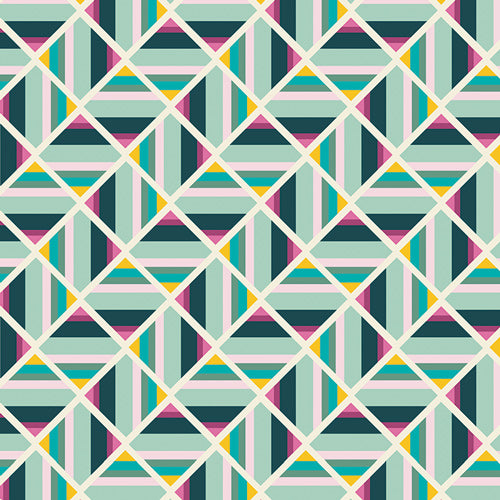 Joie De Vivre Angle Folie Menthe JOI-89126 Fabrics Art Gallery   