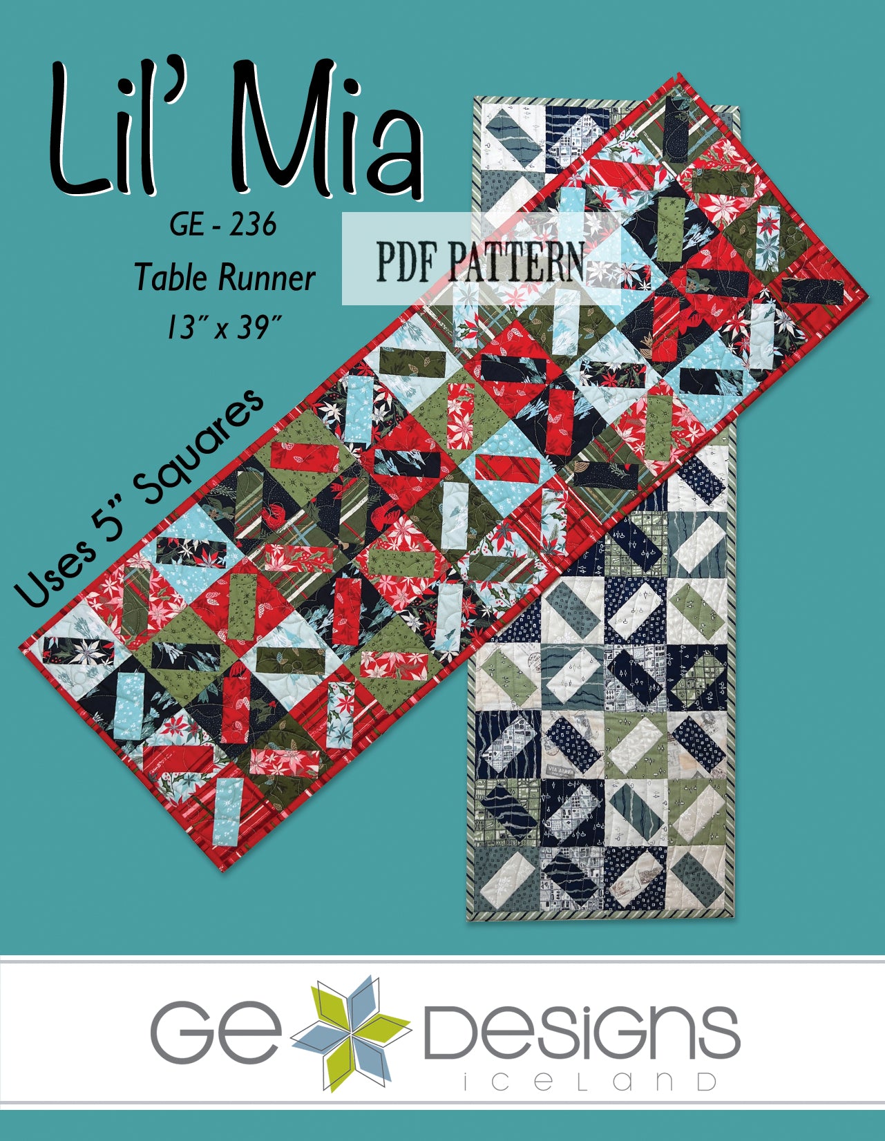 Lil' Mia - PDF Table runner pattern 236 – GE Designs lil-mia-pdf-table-runner-pattern-236-ge-designs