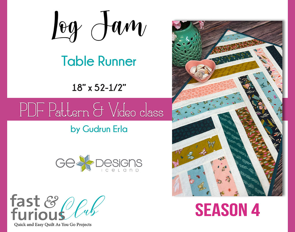 Log Jam Table runner - Pattern and video class – GE Designs