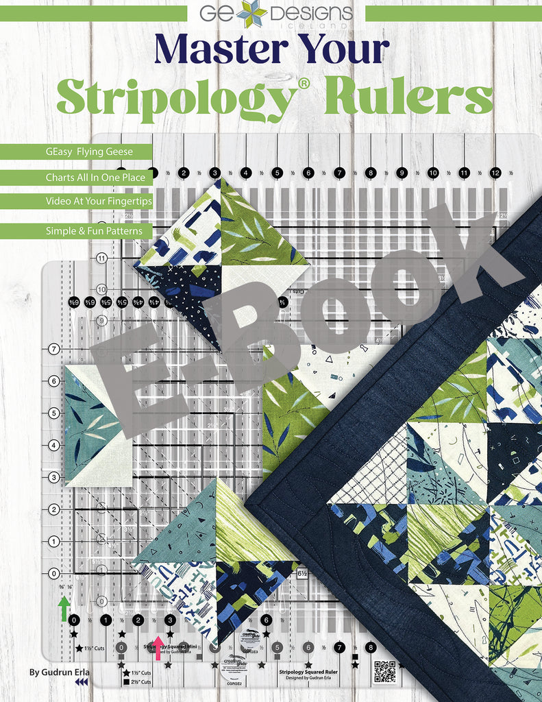 Master Your Stripology Rulers E-Book Book GE Designs   