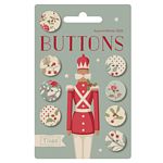 Tilda Merry Little Christmas Buttons 0.63in 8 pcs Bag Making Tilda