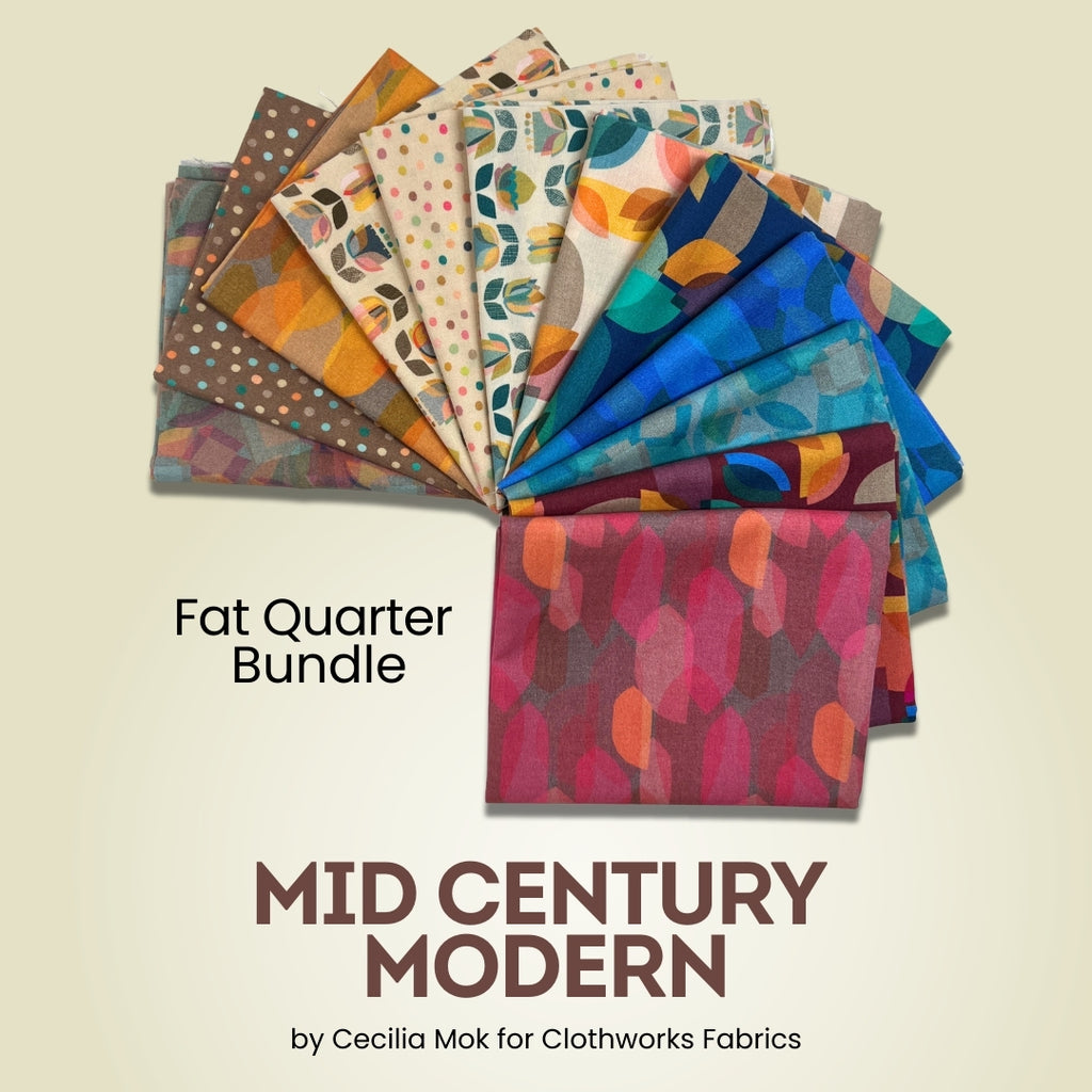 Mid Century Modern Fat Quarter Bundle Fabrics Clothworks