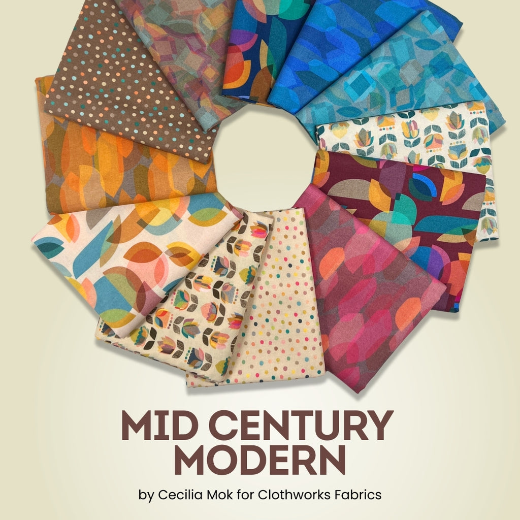 Mid Century Modern Half Yard Bundle Fabrics Clothworks