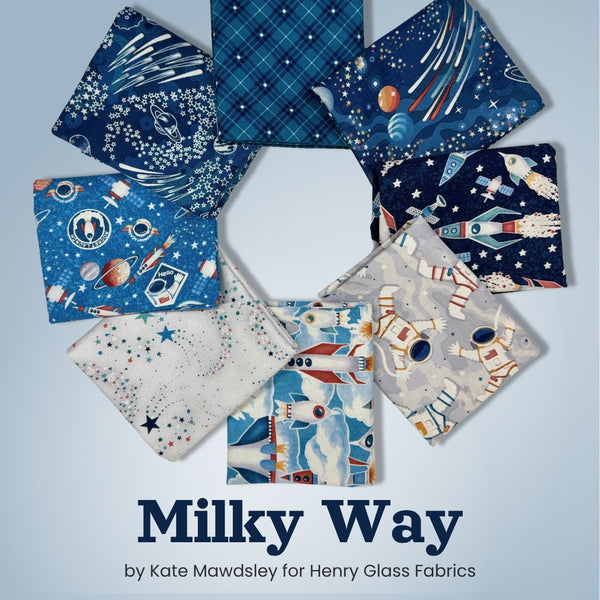 Milky Way Half Yard Bundle, quilting fabric by Henry Glass