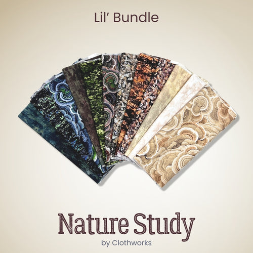 Nature Study Lil' Bundle, quilting fabric by Clothworks
