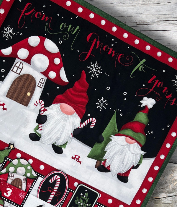 Our Gnome to Yours Advent Calendar Panel 56078-931 Fabrics Wilmington   