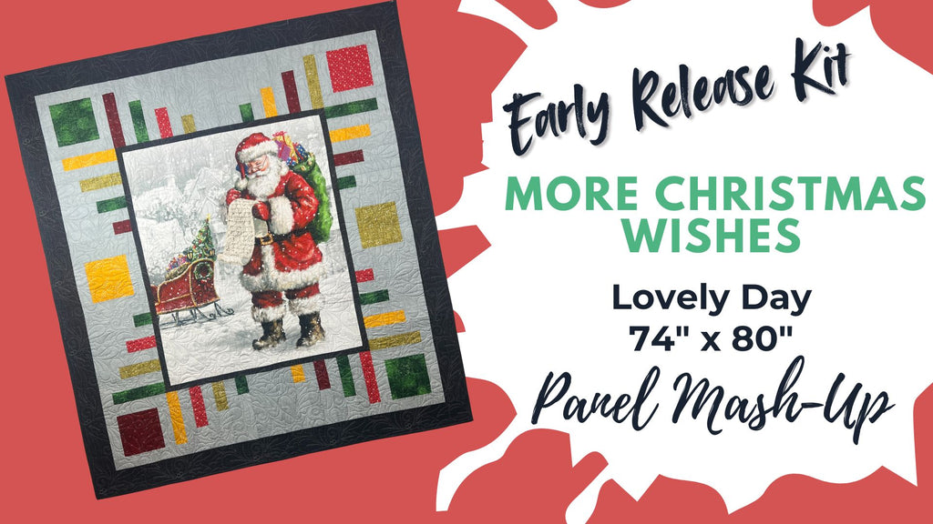 More Christmas Wishes Panel Kit Fabrics GE Designs