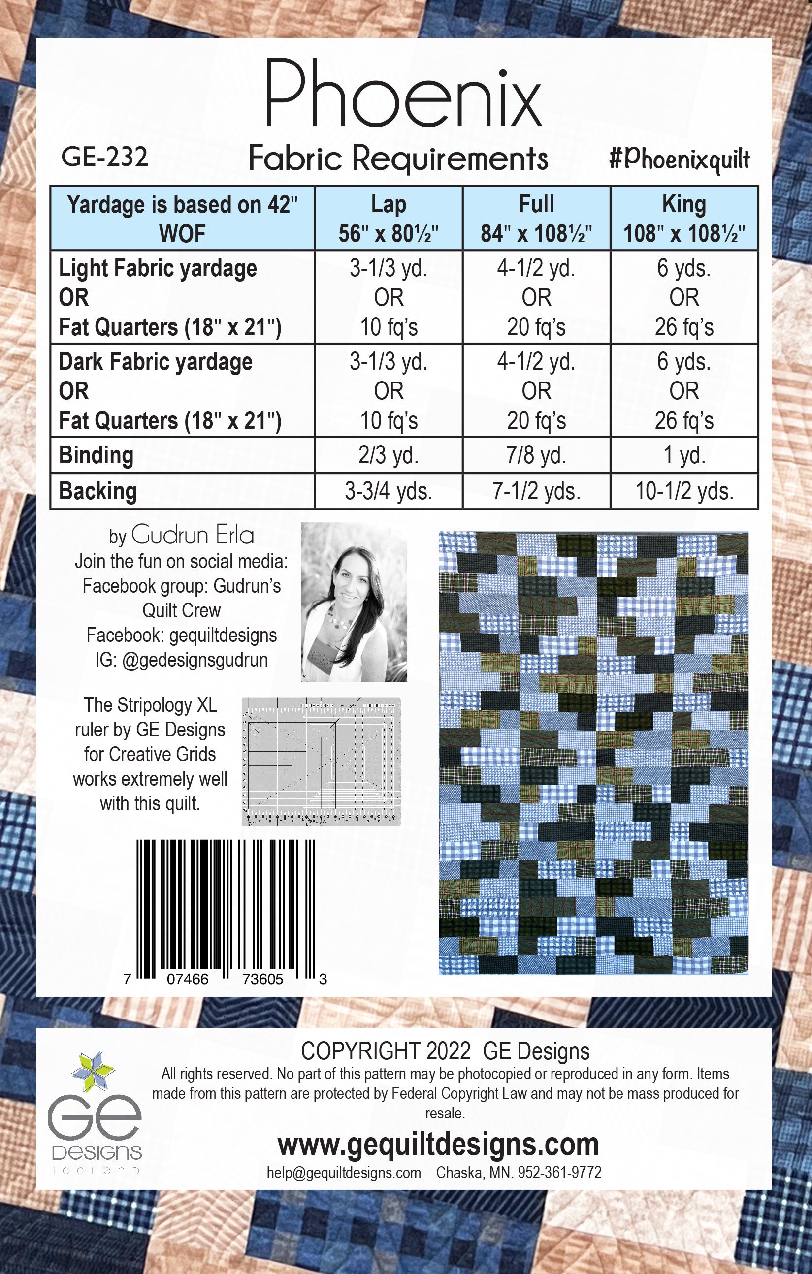 June - PDF Stripology Mixer Pattern 230 – GE Designs