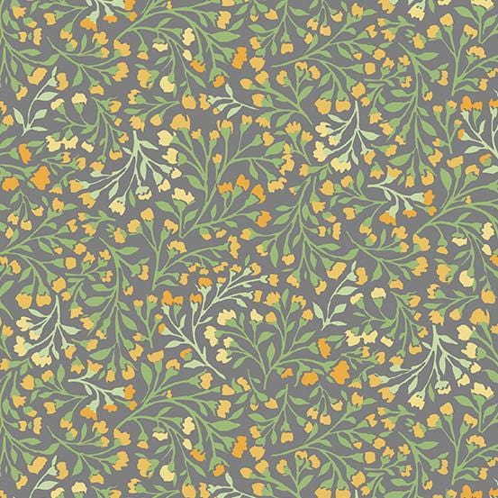 Poppies Meadow Gray A752-C Fabrics Andover   