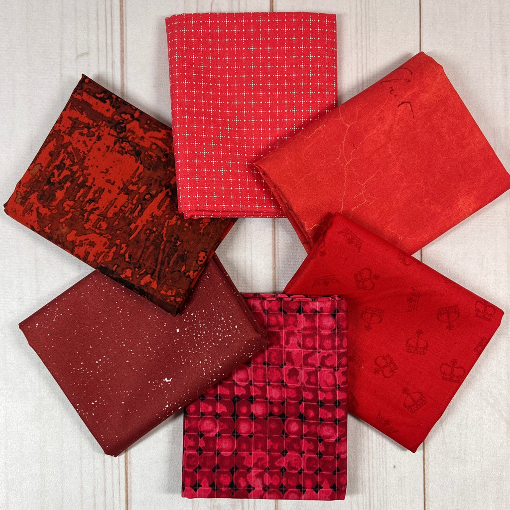 Mystery Basic Red Stash Builder Bundle Fabrics GE Designs   