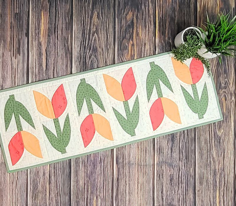Coming Up Tulips Table Runner