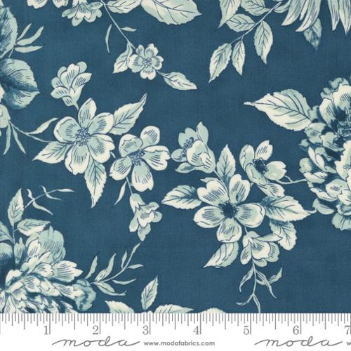 Sandalwood Floral Indigo 108019-14 108" Wide - 3 YARD Fabrics Moda Fabrics