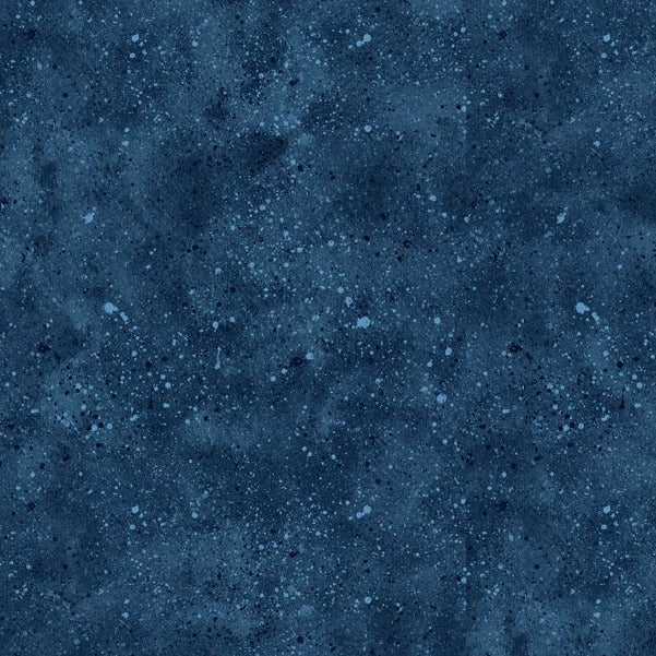 Spatter Dark Blue 31588-444 CC Fabrics Wilmington   