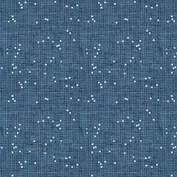 Stash Check Blue 92023-42, quilting fabric by Figo