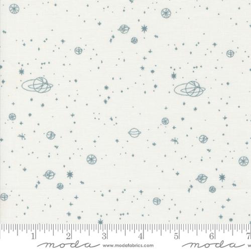 Still More Paper Milky Way Planets White 1874-12 Fabrics Moda Fabrics