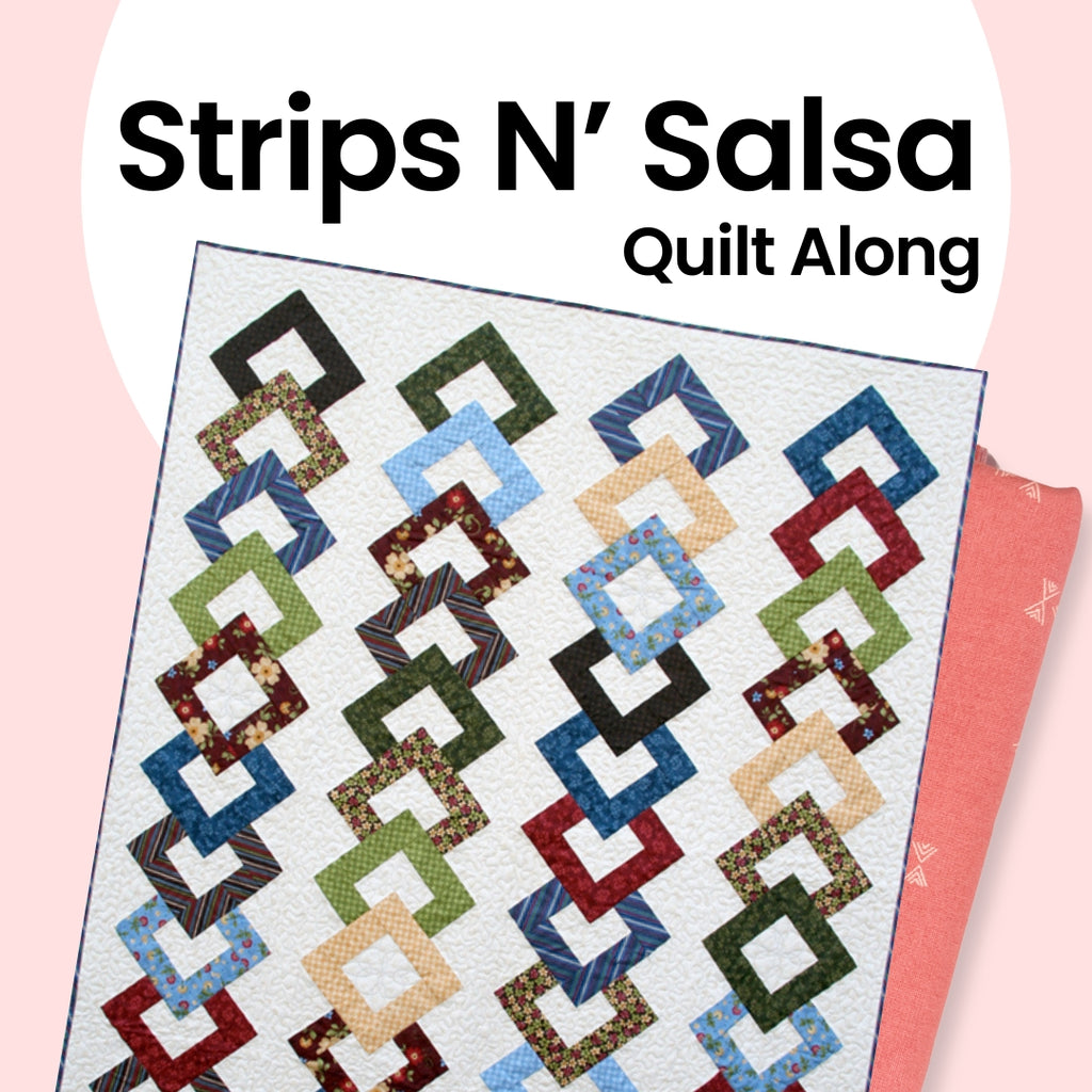 Strips & Salsa Quilt Along - Video Class & PDF Pattern Pattern GE Designs