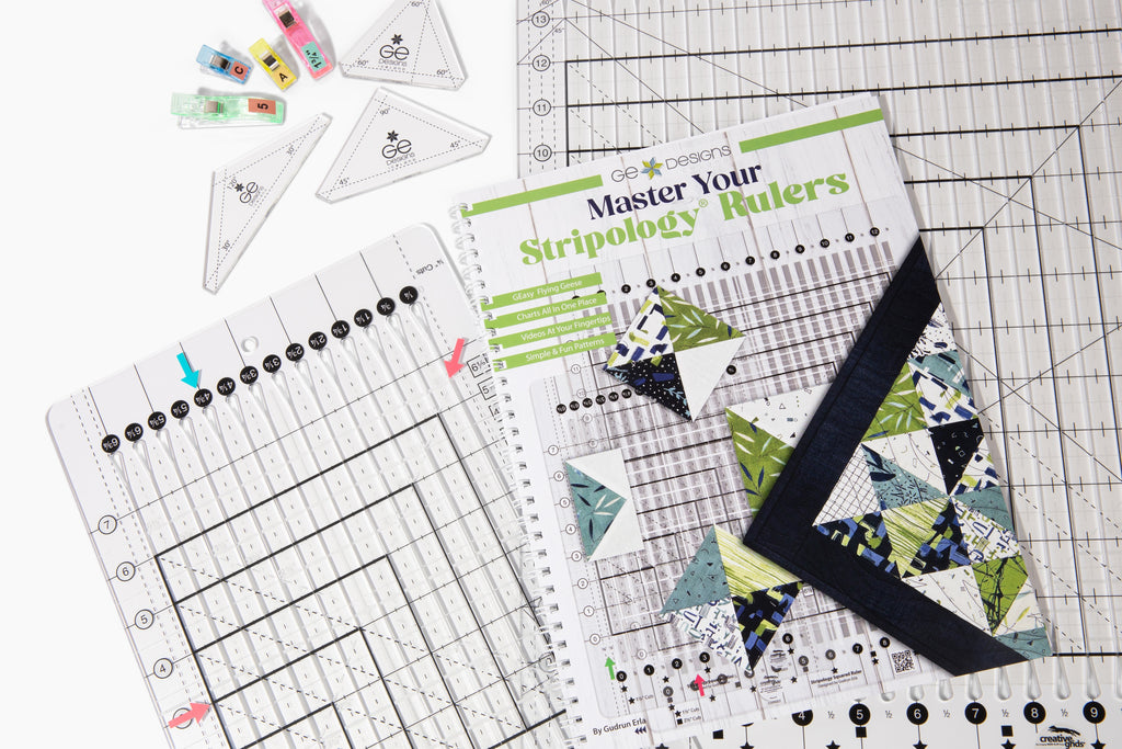 Stripy Ruler Stripology XL Ruler by Gudrun Erla - Cut 75% Faster | GE Designs