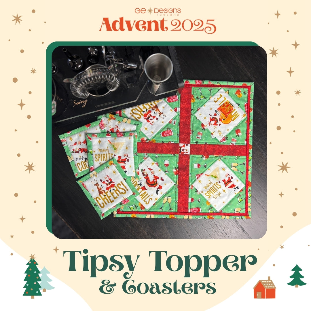 Advent 2025 Tipsy Topper and Coasters – GE Designs