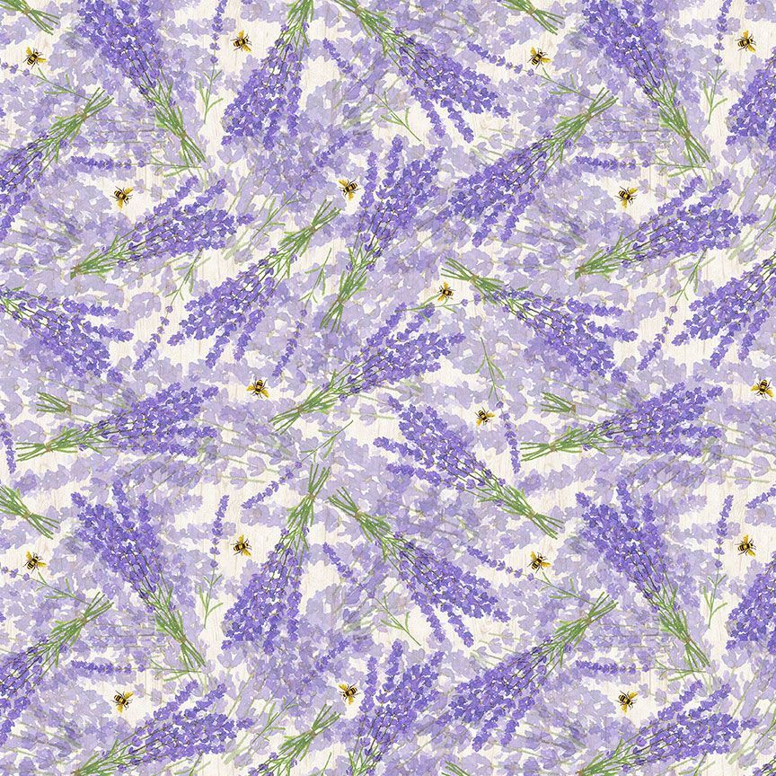 Tossed Lavender Floral CD2135 T30 Fabrics Timeless Treasures   